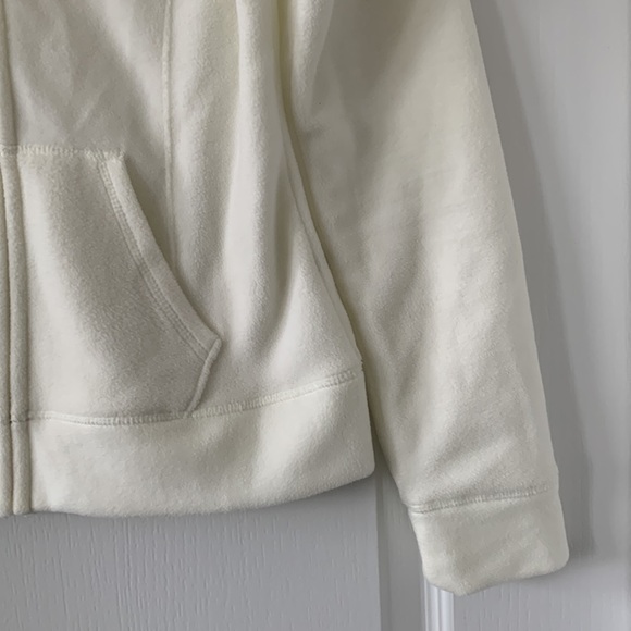 OLD NAVY Fleece Zipped Off-White Jacket Size S - Picture 6 of 9
